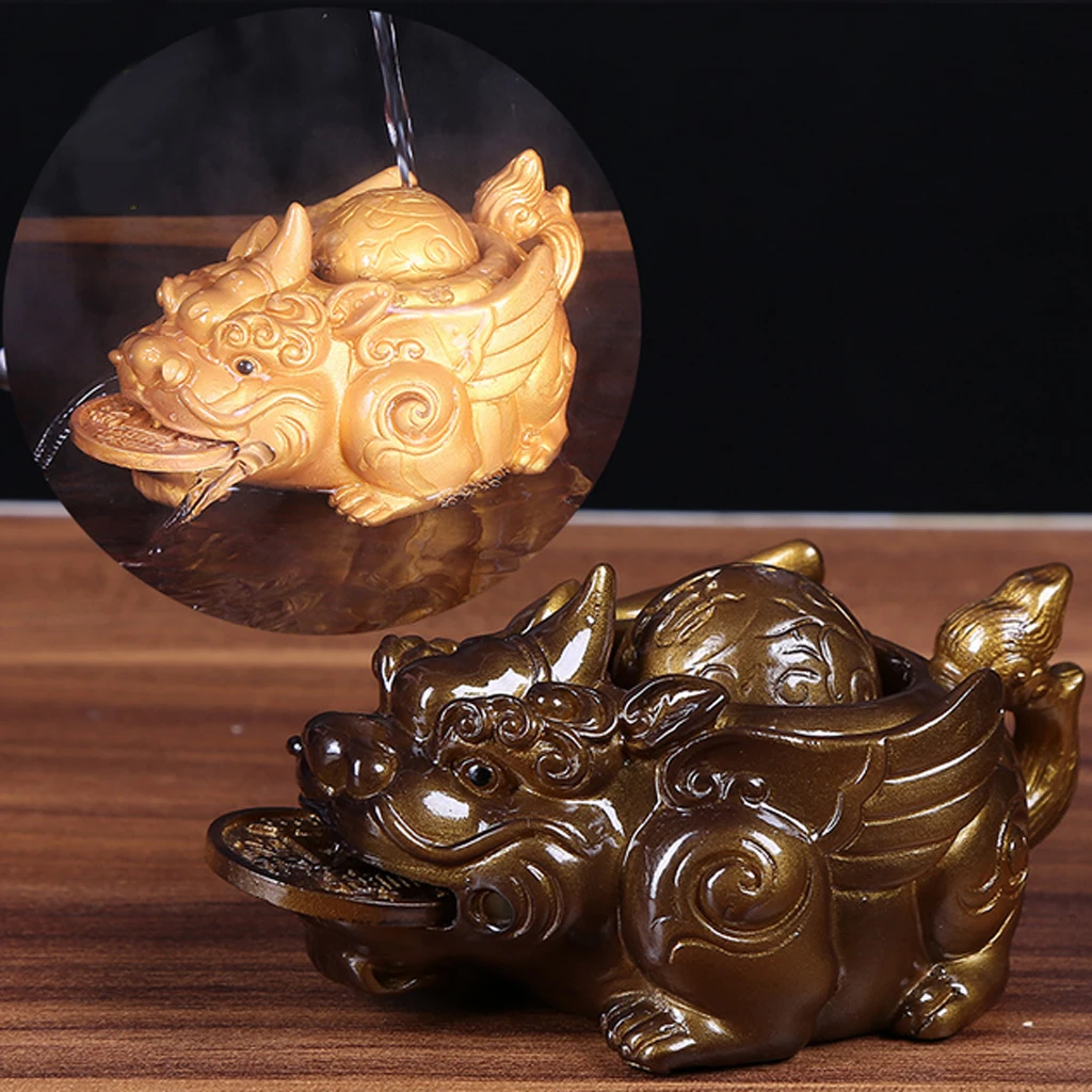 Tea Pets Ornaments Pi Xiu Pi Yao Fortune Table Decoration Ornament 