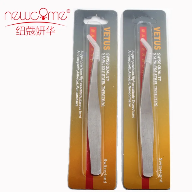 Best Offers 4 Pcs /Lot Stainless Steel Tweezers  For Silk Volume Eyelash Extension With Free shipping 