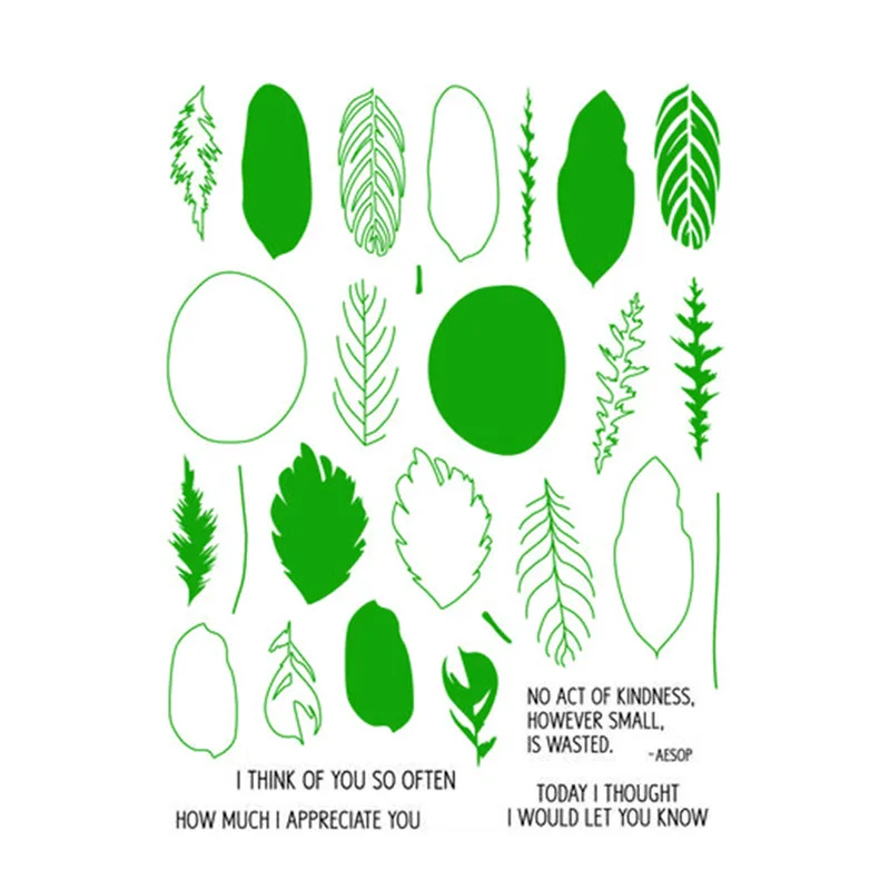 

YaMinSanNiO Leaf Stamps and Dies 2019 for Scrapbooking Album Embossing DIY Card Diecut Animals Metal Cutting Dies Clear Stamps