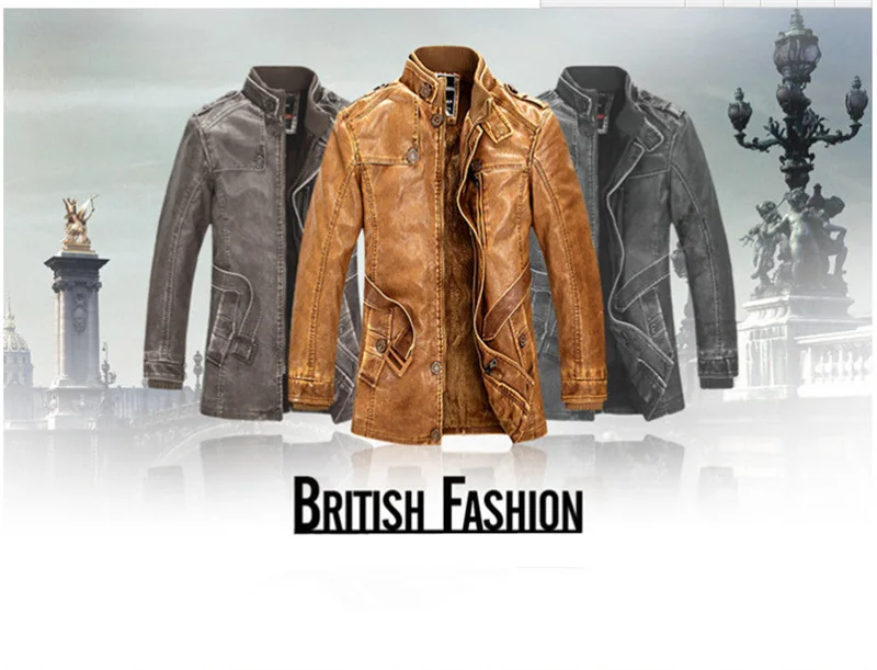 BOLUBAO, Мужская модная кожаная куртка, парка,, мужская повседневная брендовая одежда из искусственной кожи, мужские длинные кожаные куртки плюс бархатные пальто