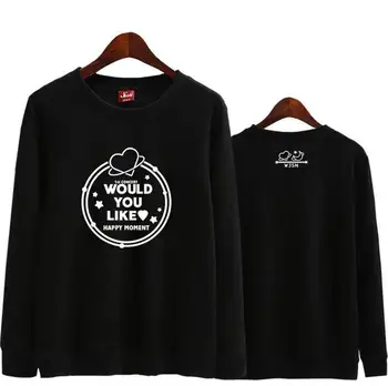 

Kpop wjsn would you like happy moment printing o neck pullover hoodies fashion unisex thin sweatshirt