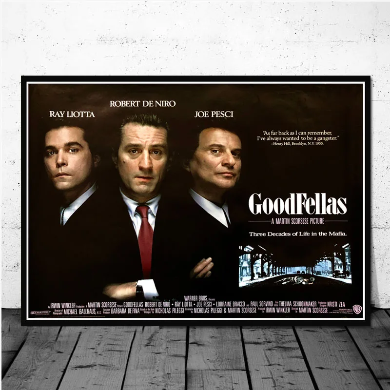 Гангстеры Крестный отец Goodfellas Scarface Sopranos фильм художественный постер Картина Настенная картина домашний декор плакаты и принты