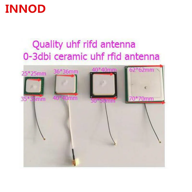 

handheld desktop rfid reader uhf Android embedded system 4 set passive short read range 0-3dbi small ceramics uhf rfid antenna