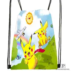 Custom Cartoon-Pokemon-Cute @ 01-походная сумка на шнурке Cute Daypack Kids Satchel (черная спинка) 31x40 cm #180611-01-24