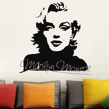

Sexy Marilyn Monroe Wall Decal Stickers home Decor Easy Removable Sticker waterproof wallpaper D187