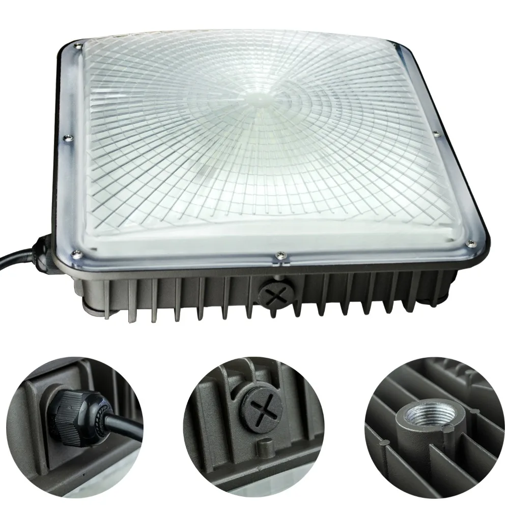 Gas Station and Garage Lighting 4Pack 70W LED Canopy Ceiling Bay Light 5500K