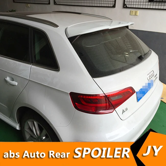 

For Audi A3 Spoiler 2014-2018 Audi A3 Hatchback spoiler High Quality ABS Material Car Rear Wing Primer Color Rear Spoiler