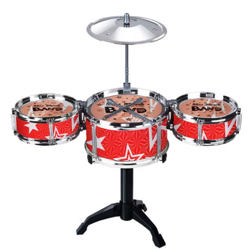 Toy Musical Instruments for Kids Percussion Instruments Jazz Drum Rack Early Educational Toys for Children Boys Girls Gift