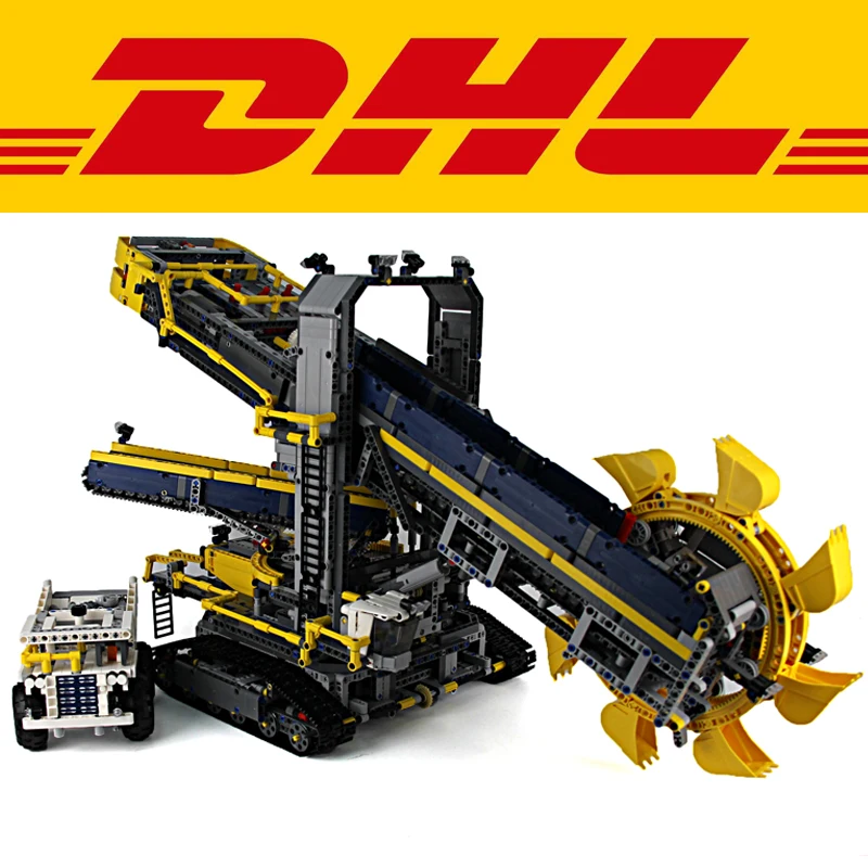 

2019 New 3929Pcs Technic Series Bucket Wheel Excavator Model Building Kits Blocks Bricks Set Toy For Children Figures Gift 42055