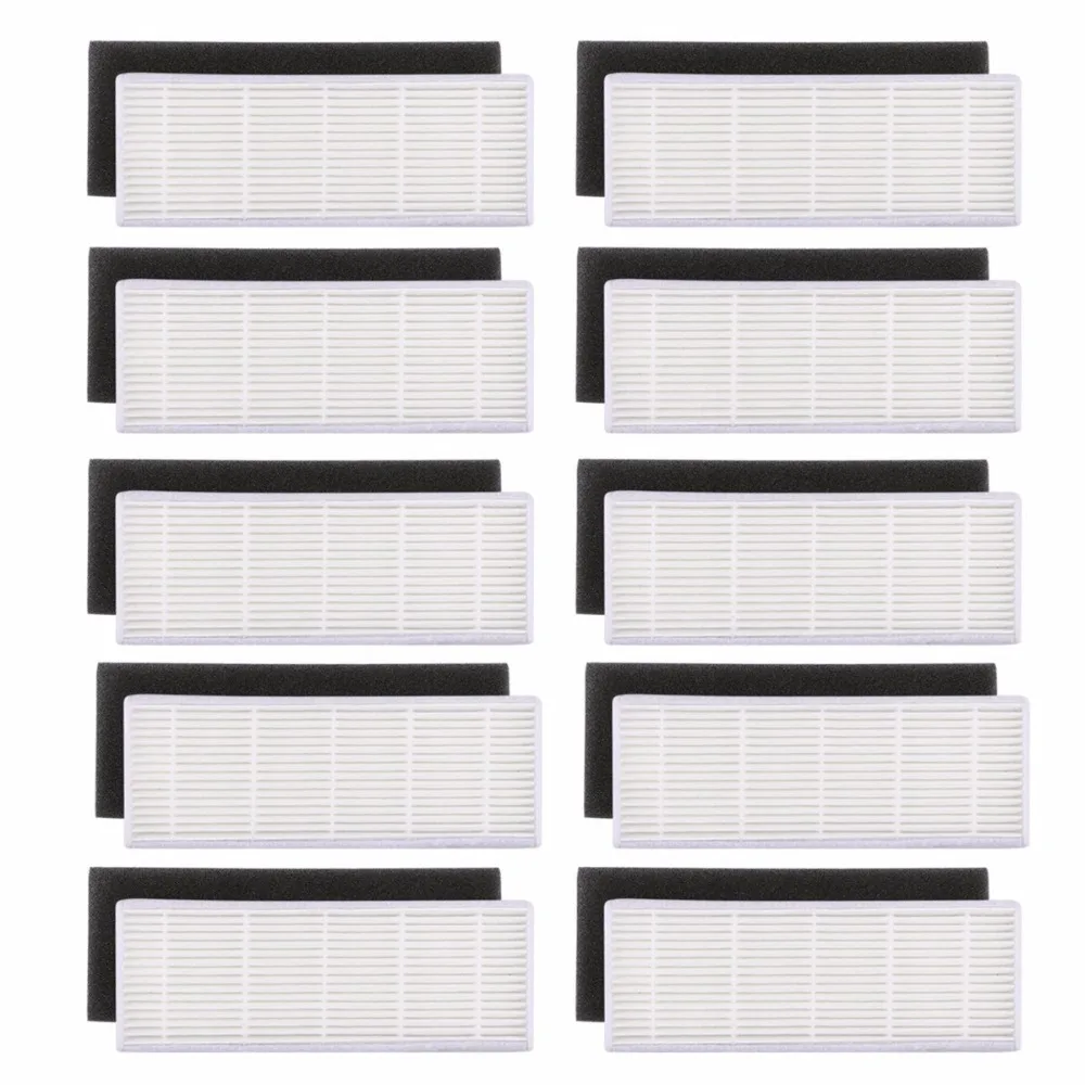 

20pcs/lot Cleaning filter vacuum cleaner filter replacements for ilife A6 A4 A4s A40 (10x HEPA filter & 10x Sponge Filters)