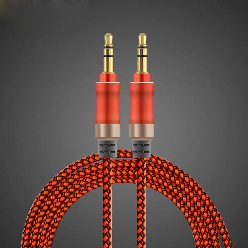 HL 2016 100cm 3.5mm Stereo Audio Extension Male to Male Headset Cable