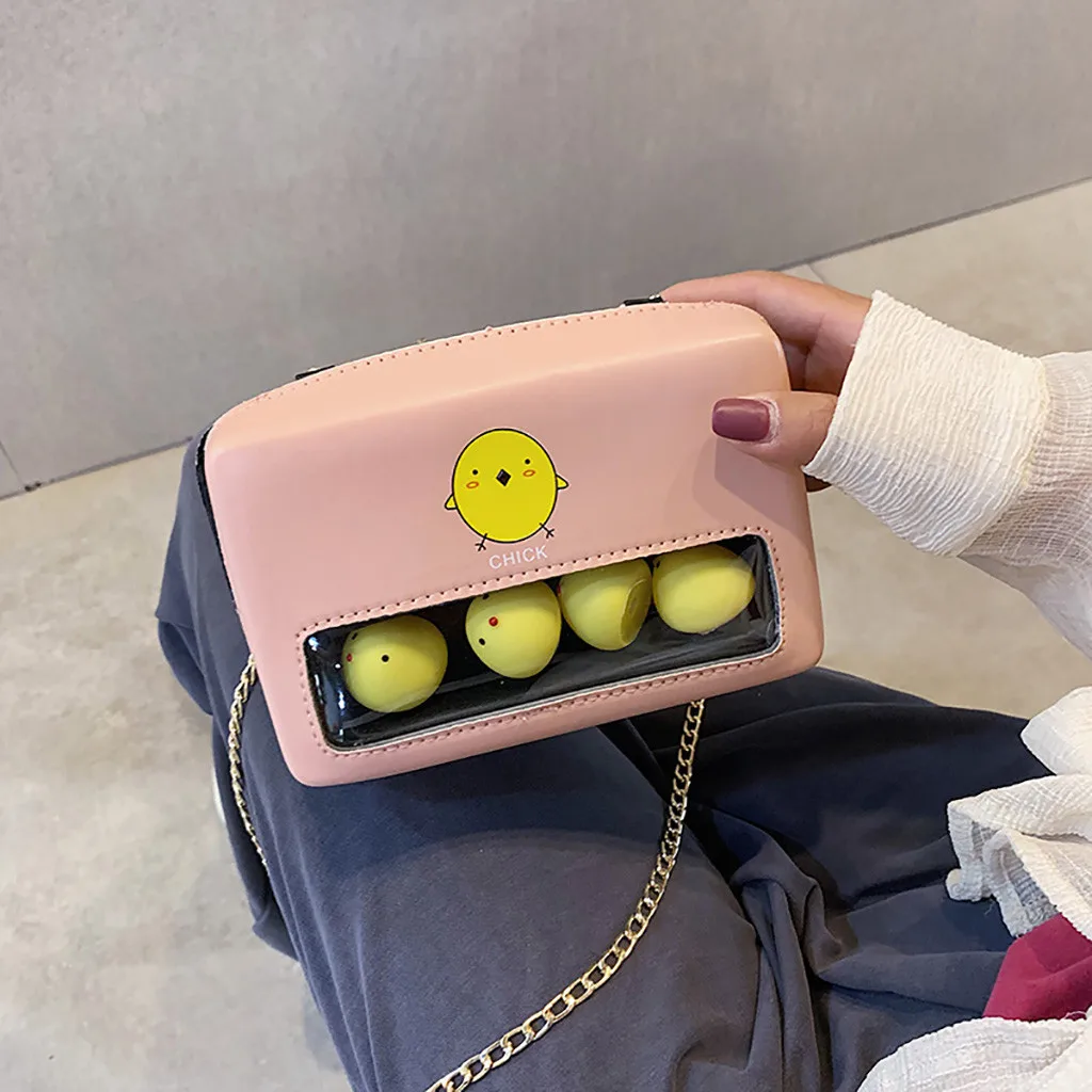

Women Fashion Transparent Small Square Bag Cute Chain Shoulder Messenger Bag Luxury handbags women bags designer bolso mujer