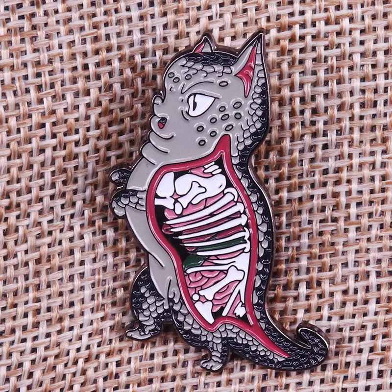 

monster enamel lapel pin