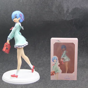 

New Arrival Anime Re:Life In A Different World From Zero Rem School Uniform Ver Model PVC Decoration Action Figure Doll 23CM