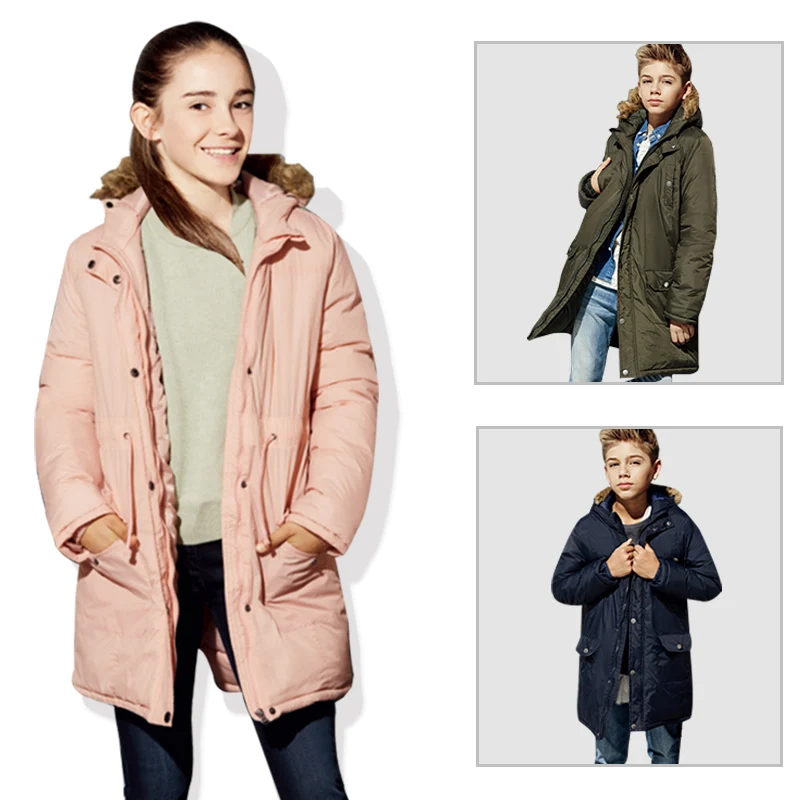 

Boys Coats Toddler Girl Winter Clothes Fur Hooded Girls Coats and Jackets Boys Down Parkas Windbreaker Kids Jacket for Girls