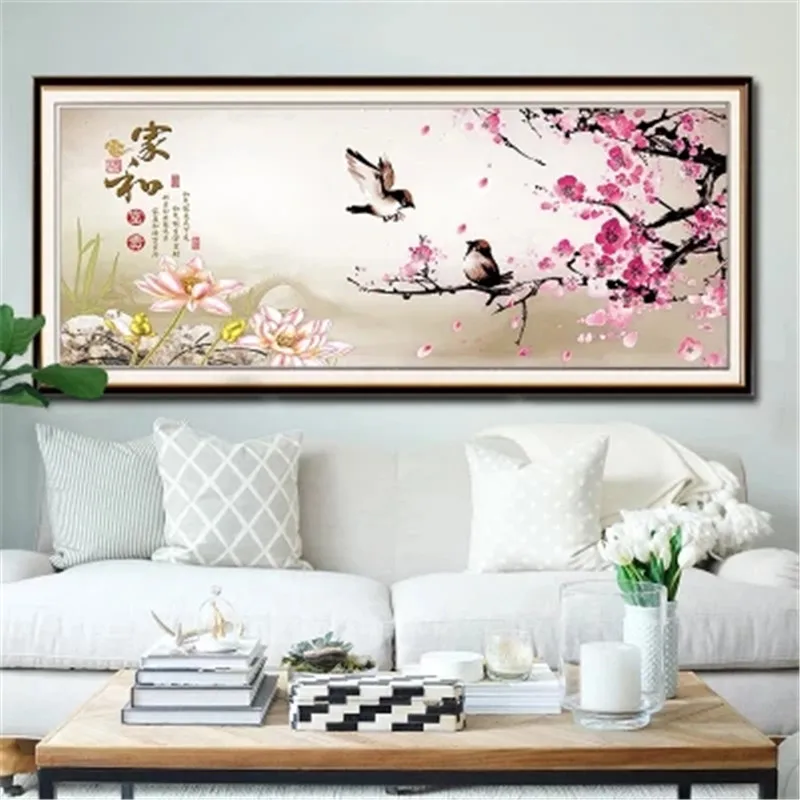 

DiamondEmbroidery,China,landscape,scenery,Bird, 5D Full Diamond Painting, Cross Stitch, Flower Diamond Mosaic, Decoration