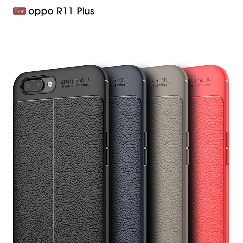 

OPPO R11 Plus Case Silicone Coque Fundas Luxury Litchi Texture PU Leather Phone Cases For OPPO R11 Soft TPU Back Cover Case