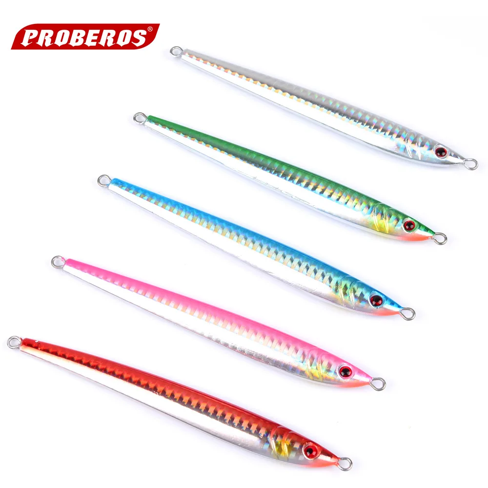 

5PCS/SET Metal Jigging Lead Alloy Fishing Lures Artificial Sea Fishing Paillette Hard Baits Fishing Tackles 7g/10g/14g/17g/21g