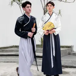 Sinicism магазин HanFu мужской китайский национальный костюм 2019 мужской s вышивка двухсекционный костюм Тан древняя Мужская одежда для