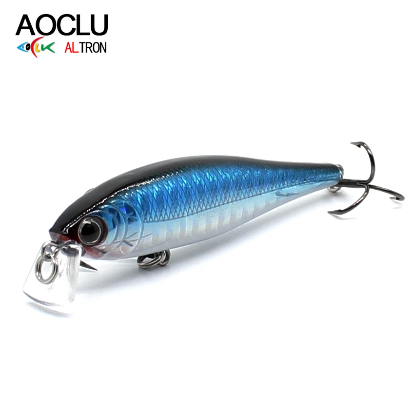 AOCLU wobbler Jerkbait 6 видов цветов 5 см г жесткая Приманка Minnow Crank рыболовные приманки Bass