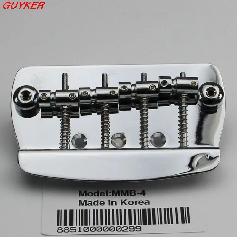 

Chrome 4 String Hard Tail Fixed Bass Bridge MMB-4