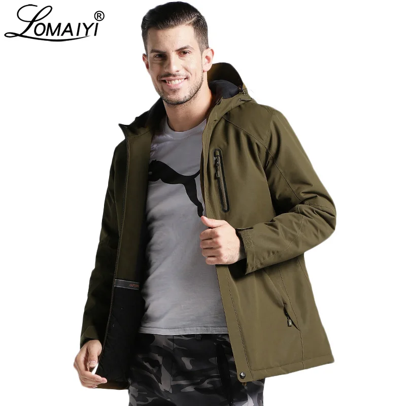 Men's Winter USB Heating Jacket Men Waterproof Reflective Hooded Coat Male Warm Parka Cotton Windbreaker Mens Rain Jackets AM354