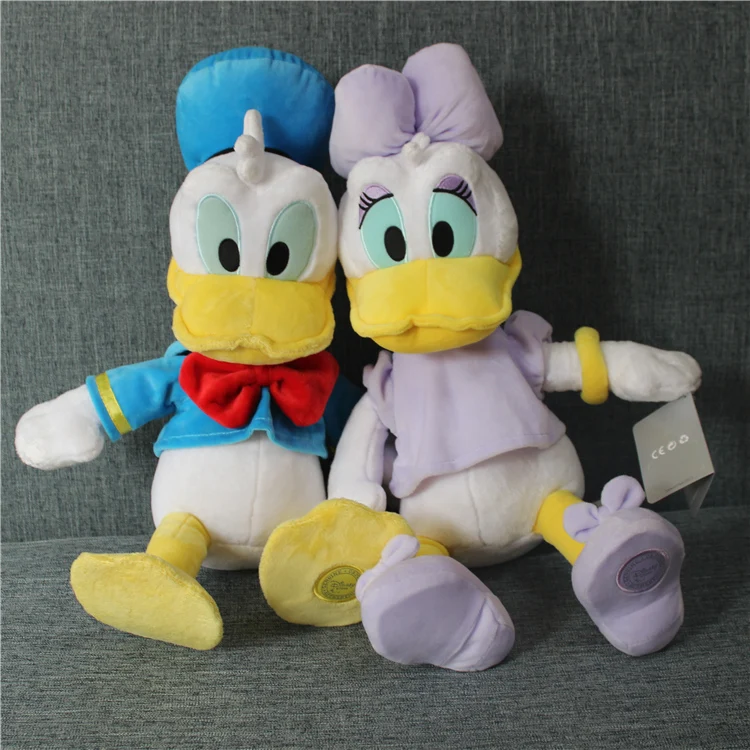 

50cm=19.6inch Original Donald Duck and Daisy duck Stuffed animals plush Toys High quality Pelucia Donald Duck Plush Toys
