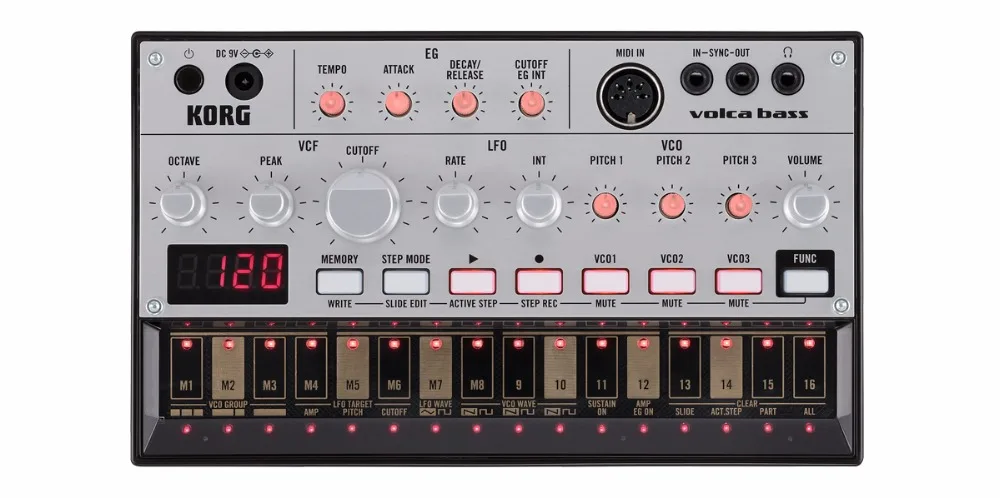 Korg Volca басовый аналоговый басовый аппарат