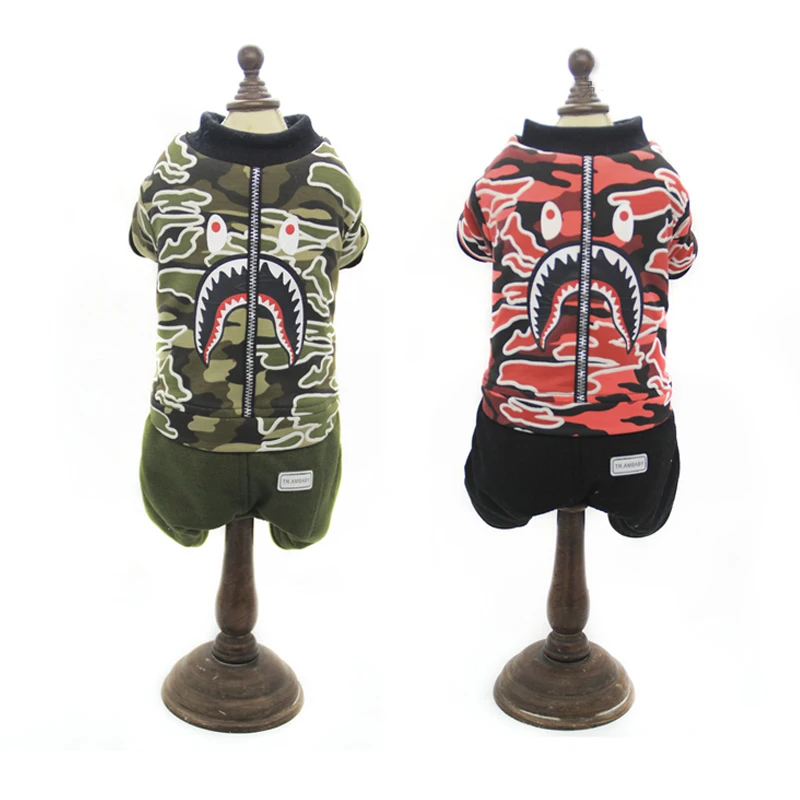 

Ambaby pet clothes new design prined four legs dog clothes jumpsuit factory