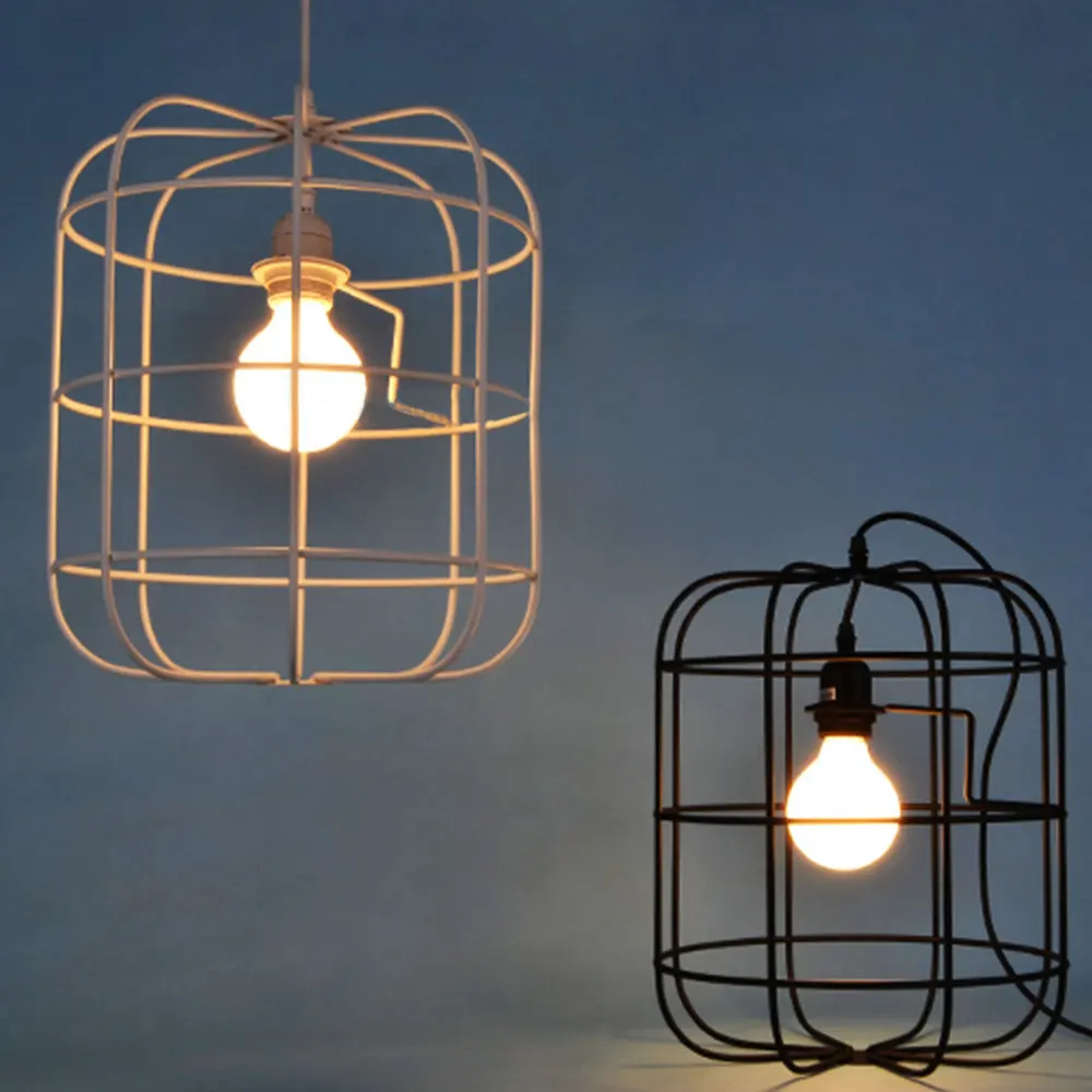 Vintage Simple Chandelier Iron Cage Chandelier Creative Dining Room Bed