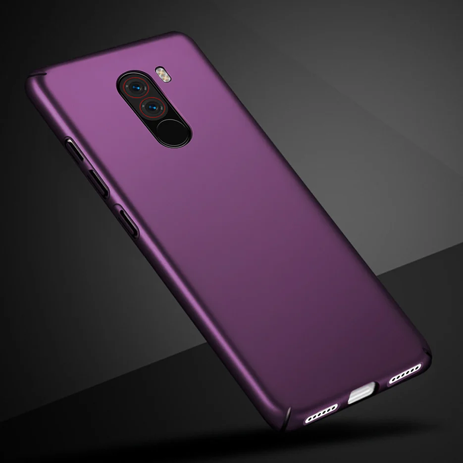 Для Xiaomi Pocophone F1 чехол матовый жесткий пластиковый ультра тонкий для PocoPhone Poco