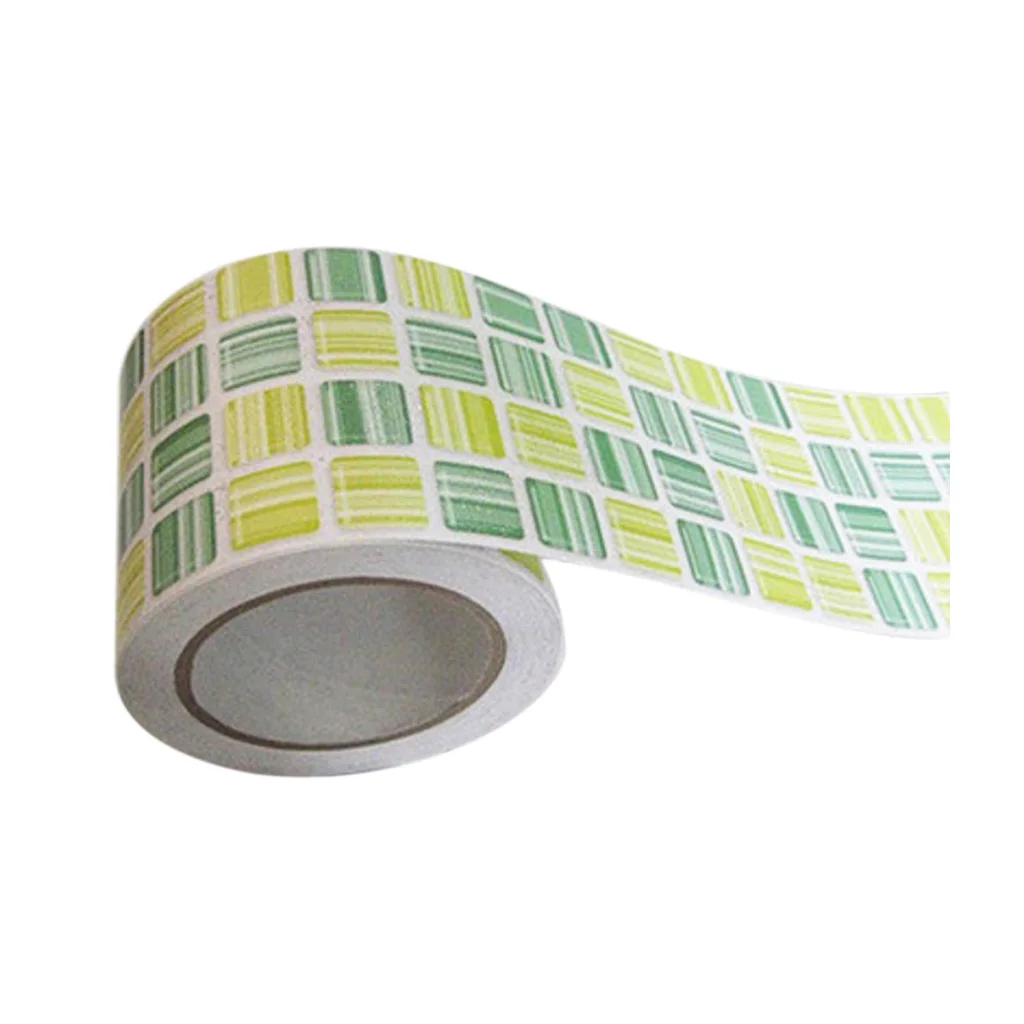 Water-resistant Self Adhesive PVC Tile Floor Wall Stickers Mosaic Decal Vinyl Art for Bathroom Kitchen Dining Room Decoration