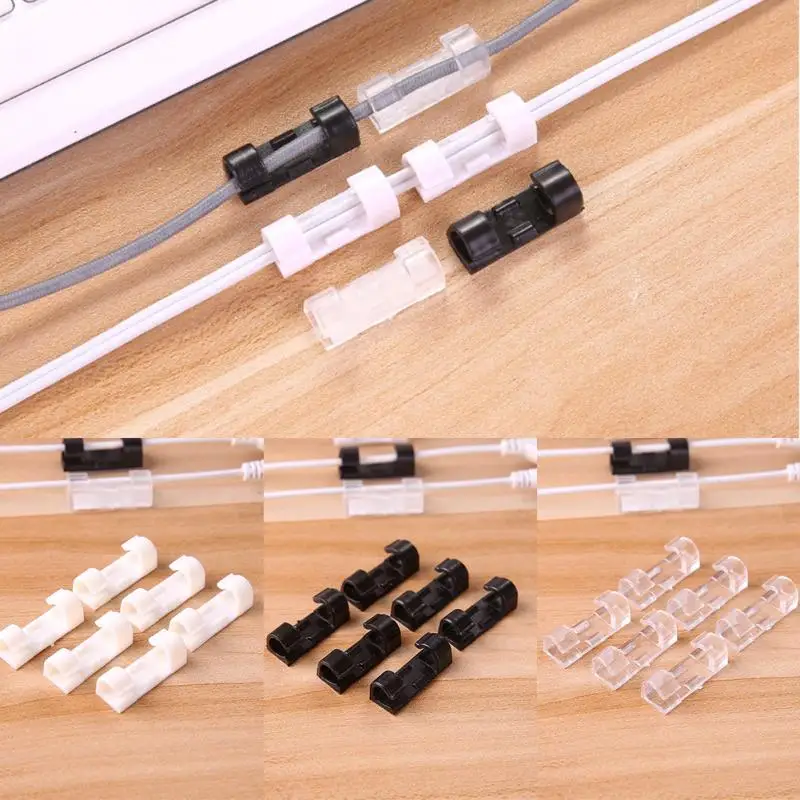 

20 Pcs Self-adhesion Wire fixation clamp Wire winding device clip buckle type