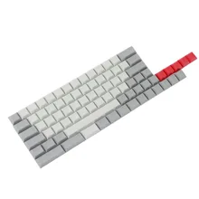 Ymdk dsa em branco 61 64 68 ansi keyset dsa perfil grosso pbt keycap conjunto para cherry mx teclado mecânico gh60 gk64 tada68 sp64