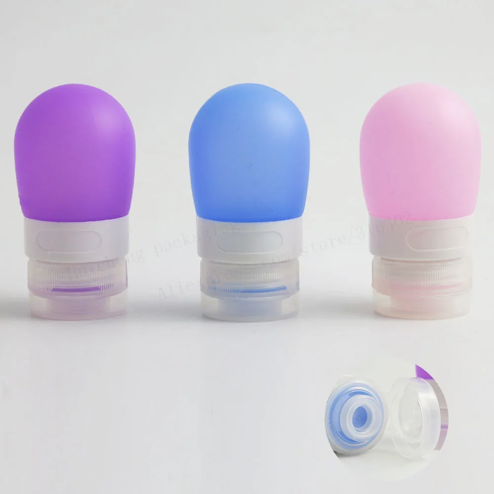 12 X 38ml Travel Empty Silicone Travel Bottles Large Leak Proof Approved Refillable For Shampoo 