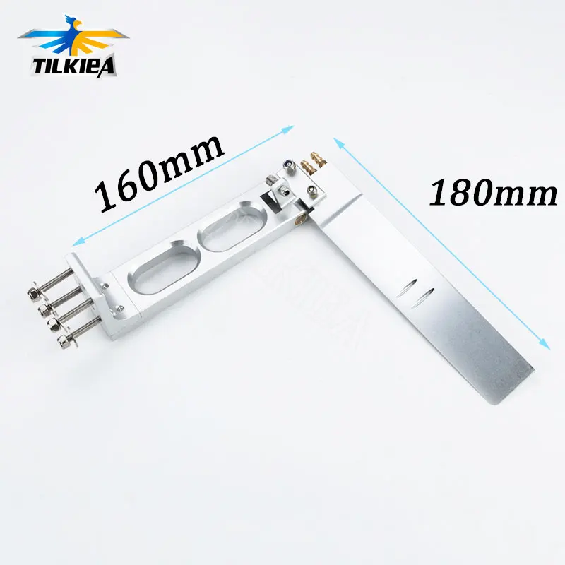 160x180mm Aluminum Rudder Dual Water Pickup For 23 26cc Gas Engine RC