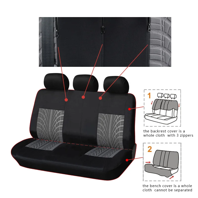 2-Pieces-Set-Polyester-Rear-Seat-Covers-Tire-Track-Detail-Style-Universal-Fit-Most-Car-Seat