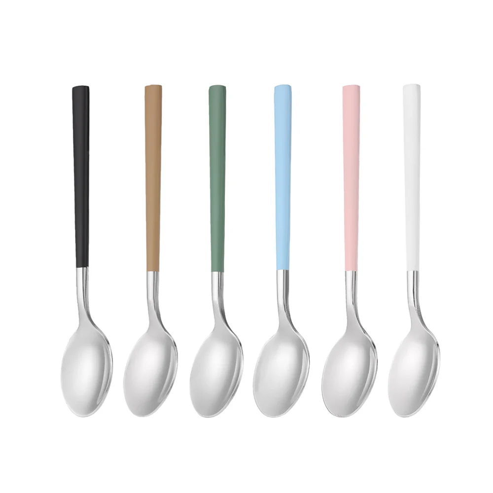 

1Pcs Coffee Spoons Dessert Tea Spoon Picnic Kitchen Accessories Mixing Spoon Flatware Western Tableware for Children Kids