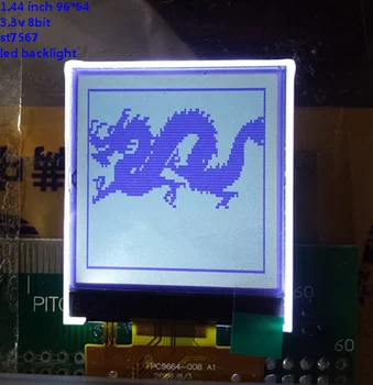 

3.3v 1.44 inch LCD Screen st7567 driver 96*64 8bit parallel port 29p interface white led backlit FSTN gray cog for 51 mcu STM32