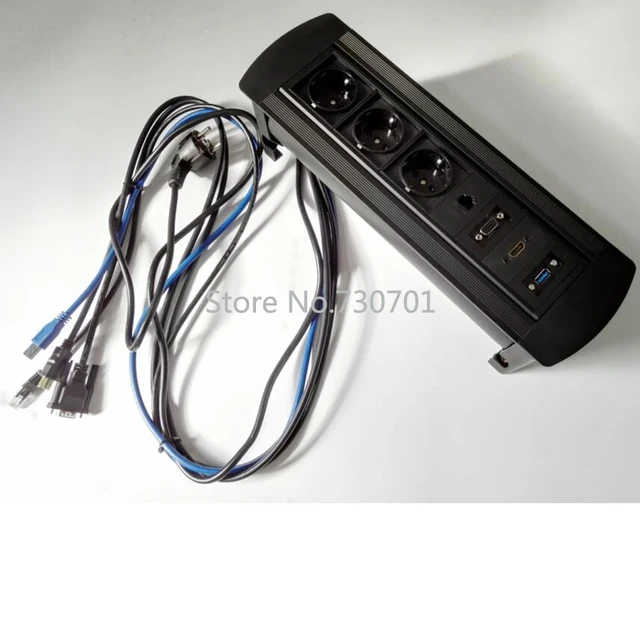 Manual Flipping Rotary Multiple Tabletop Socket Usb 3 0 With Cable Manual Flipping Rotary Multiple Tabletop Socket Usb 3 0 With Cable Muti Function Electrical Light