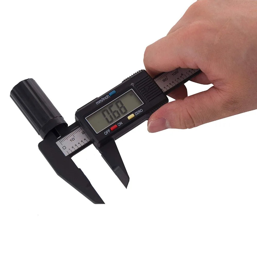 Горячая Распродажа 150 мм 6 дюймов ЖК-дисплей цифровой штангенциркуль с нониусом, картовый линейка с нониусом из углеродного волокна с микрометр измерительный инструмент