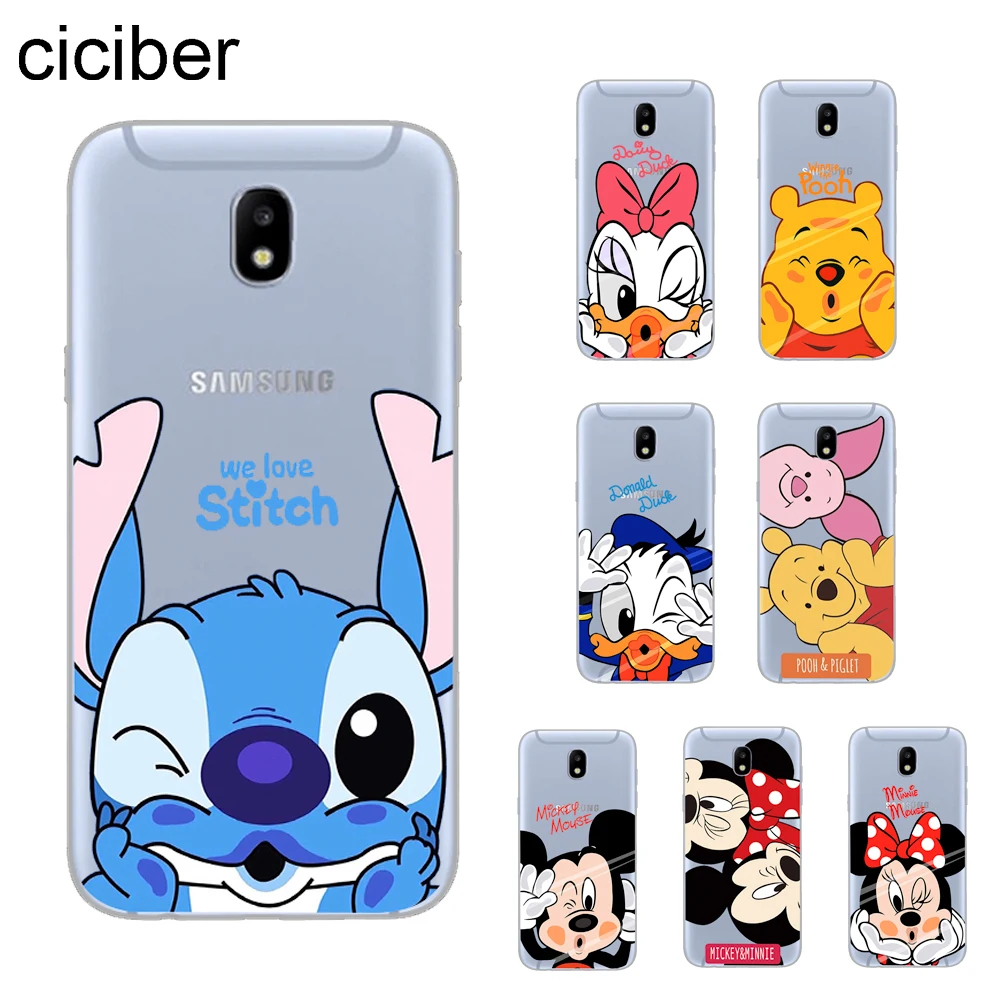 

ciciber Mickey Stitch Cover For Samsung Galaxy J8 J7 J6 J5 J4 J3 J2 J1 Pro Core Plus Prime 2016 2017 2018 EU Phone Case Soft TPU