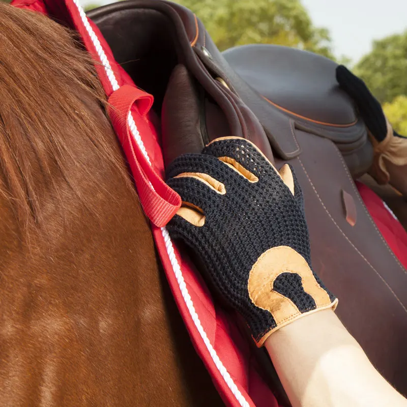 Summer breathable riding gloves pigskin material wear resistant