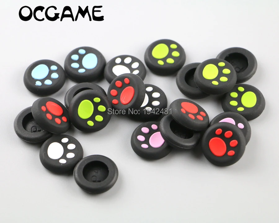 

OCGAME 10pcs/lot For PS4 PS3 Xbox360 xbox one Controller CAT PAWS Thumb Analog stick Grips silicone cap