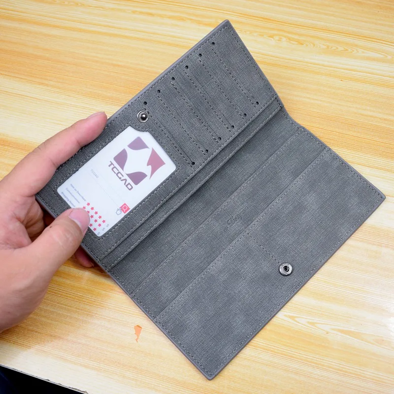 Vintage Slim Leather Men's Wallet – Stylish and Thin Design