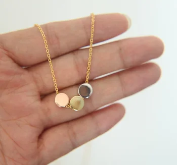 

925 Sterling Silver Round dots shinny Beads Necklaces & Pendants For Women Fashion Lady Gift Sterling silver jewelry