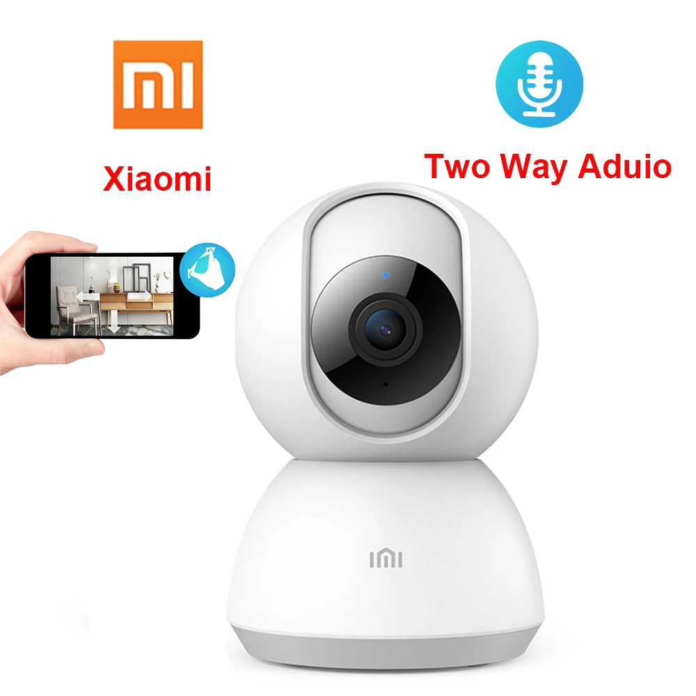 

Updated Version Xiaomi Mijia Smart IP Camera 1080P WiFi Pan-tilt Night Vision 360 Degree View Motion Detection Security Monitor