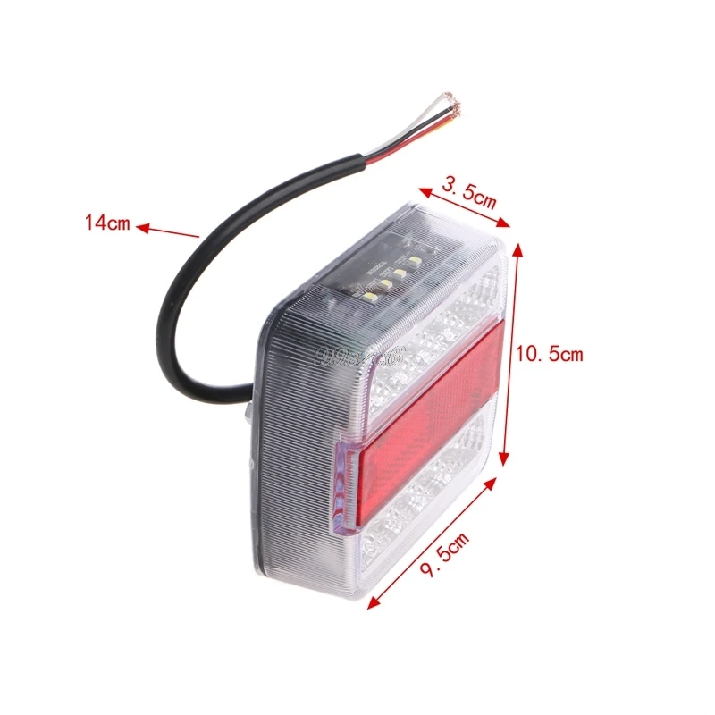 DC 12 В 14 светодиодный автомобильный прицеп, лодка, караван, задний светильник, стоп-сигнал, задний светильник, Прямая поставка