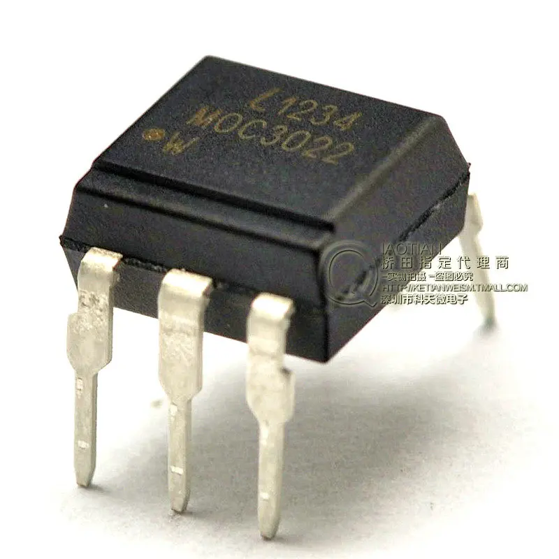 1Line three bi directional triode MOC3022 optical isolator /SCR DIP 6