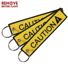 Вышитый автомобильный брелок, брелок для ключей, желтый брелок для мотоцикла llavero coche, багажные бирки, OEM ATV, подарок, 3 шт./лот